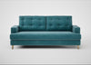 Mistral 3 Seater Sofa Smart Luxe Velvet Airforce Blue / Natural