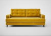 Mistral 3 Seater Sofa Smart Luxe Velvet Canary / Black