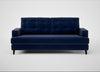 Mistral 3 Seater Sofa Smart Luxe Velvet Midnight / Black