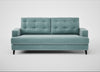 Mistral 3 Seater Sofa Smart Luxe Velvet Mineral Blue / Black