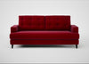 Mistral 3 Seater Sofa Smart Luxe Velvet Mulberry / Black