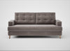 Mistral 3 Seater Sofa Smart Luxe Velvet Mushroom / Natural