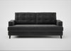 Mistral 3 Seater Sofa Smart Luxe Velvet Nickel / Black