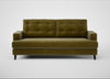 Mistral 3 Seater Sofa Smart Luxe Velvet Peridot / Black