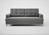 Mistral 3 Seater Sofa Smart Velvet Mercury / Natural
