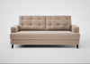 Mistral 3 Seater Sofa Smart Velvet Pebble / Black