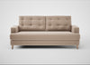 Mistral 3 Seater Sofa Smart Velvet Pebble / Natural