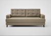 Mistral 3 Seater Sofa Boucle Velvet Rocky / Black