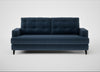 Mistral 3 Seater Sofa Boucle Velvet Space / Black