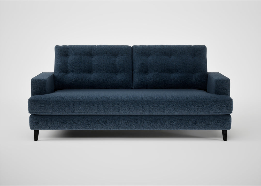 Mistral 3 Seater Sofa Boucle Velvet Space / Black
