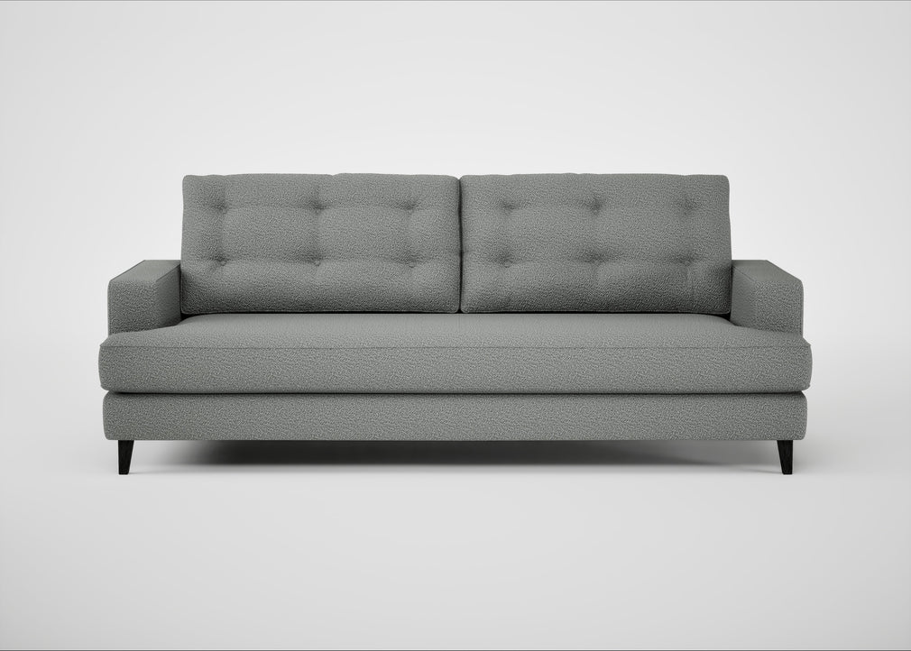 Mistral 4 Seater Sofa Boucle Steel / Black