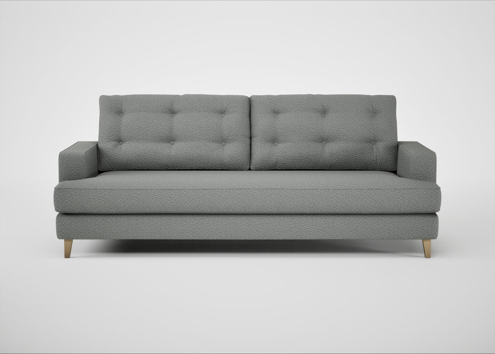 Mistral 4 Seater Sofa Boucle Steel / Natural