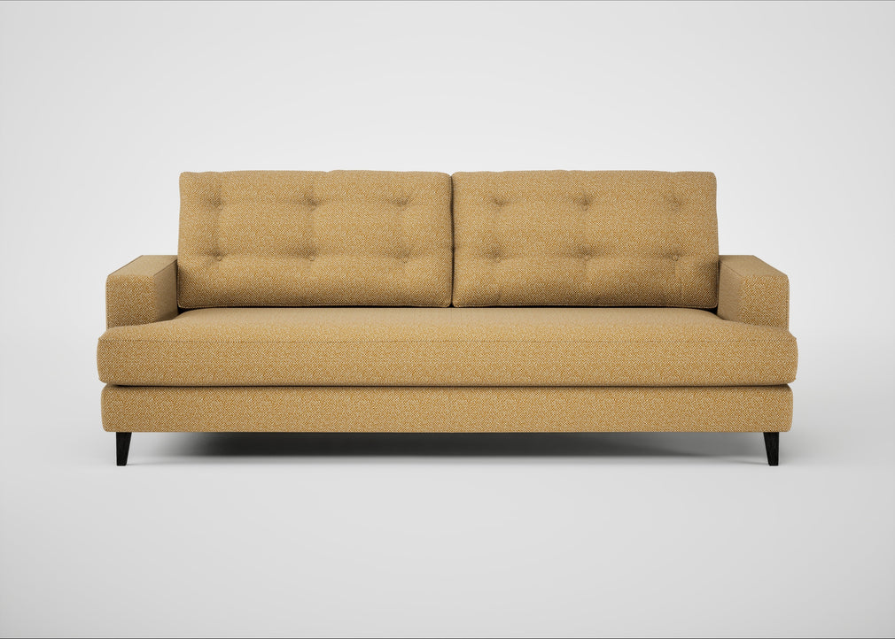 Mistral 4 Seater Sofa Boucle Tweed Citrine / Black