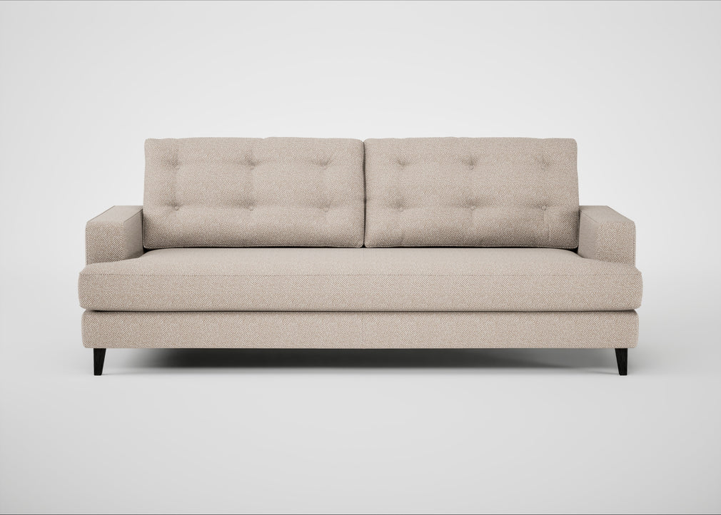 Mistral 4 Seater Sofa Boucle Tweed Pearl / Black