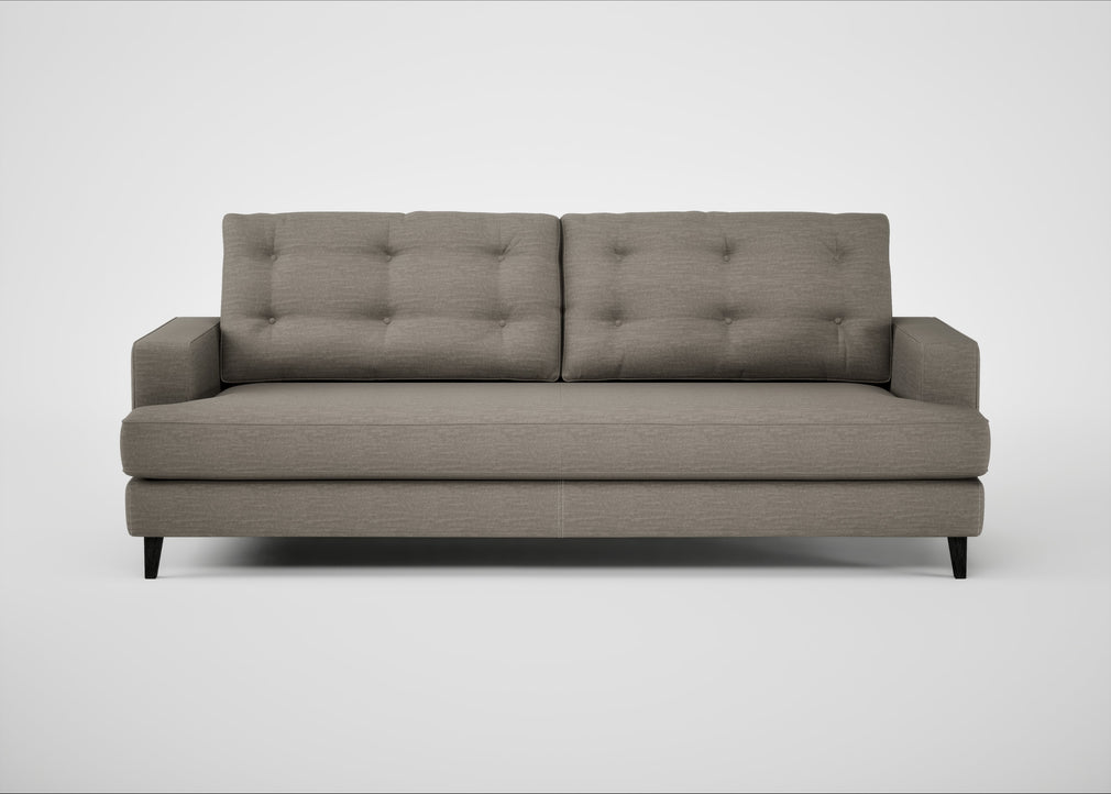 Mistral 4 Seater Sofa Broad Weave Pebble / Black