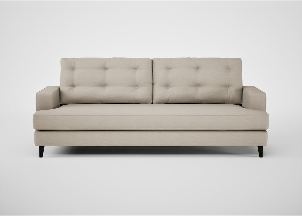 Mistral 4 Seater Sofa Broad Weave Putty / Black