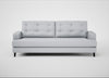 Mistral 4 Seater Sofa Broad Weave Tin / Black