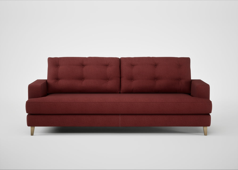 Mistral 4 Seater Sofa Capelo Linen-Cotton Etruscan Red / Natural
