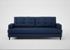Mistral 4 Seater Sofa Capelo Linen-Cotton Inkspot / Black