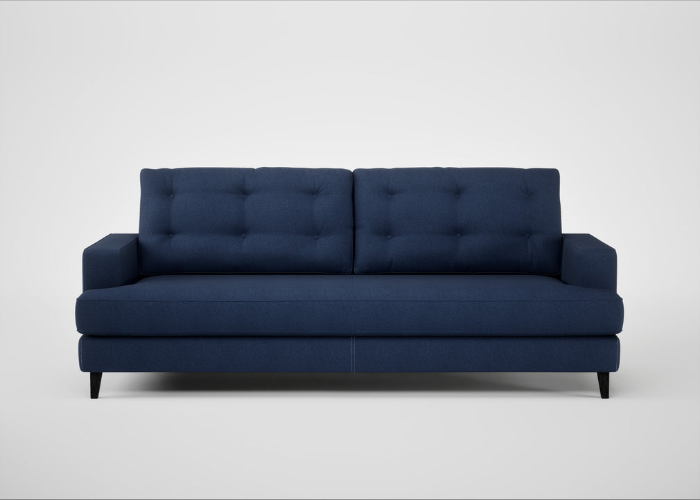 Mistral 4 Seater Sofa Capelo Linen-Cotton Inkspot / Black