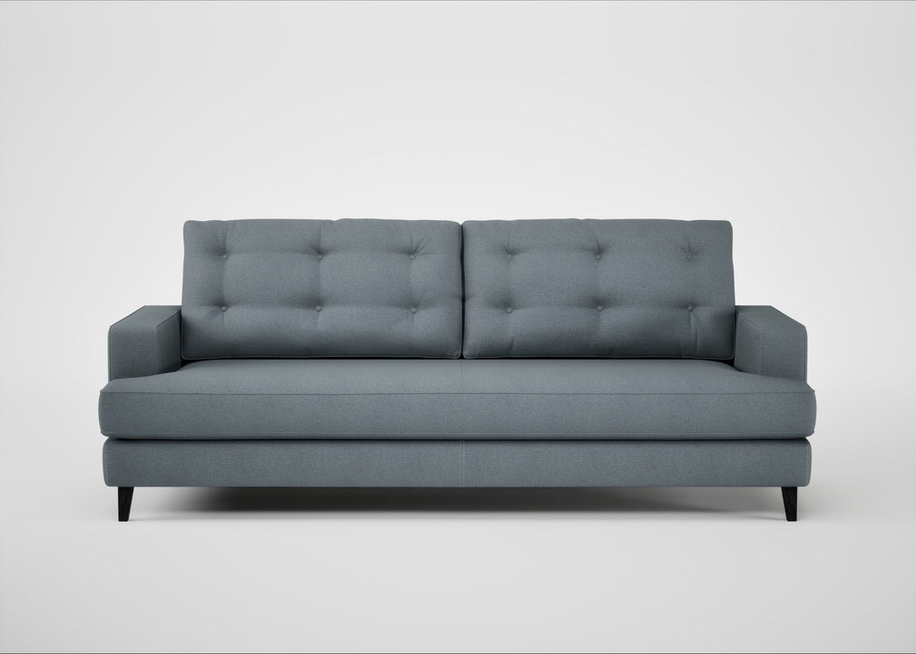 Mistral 4 Seater Sofa Capelo Linen-Cotton Mineral / Black