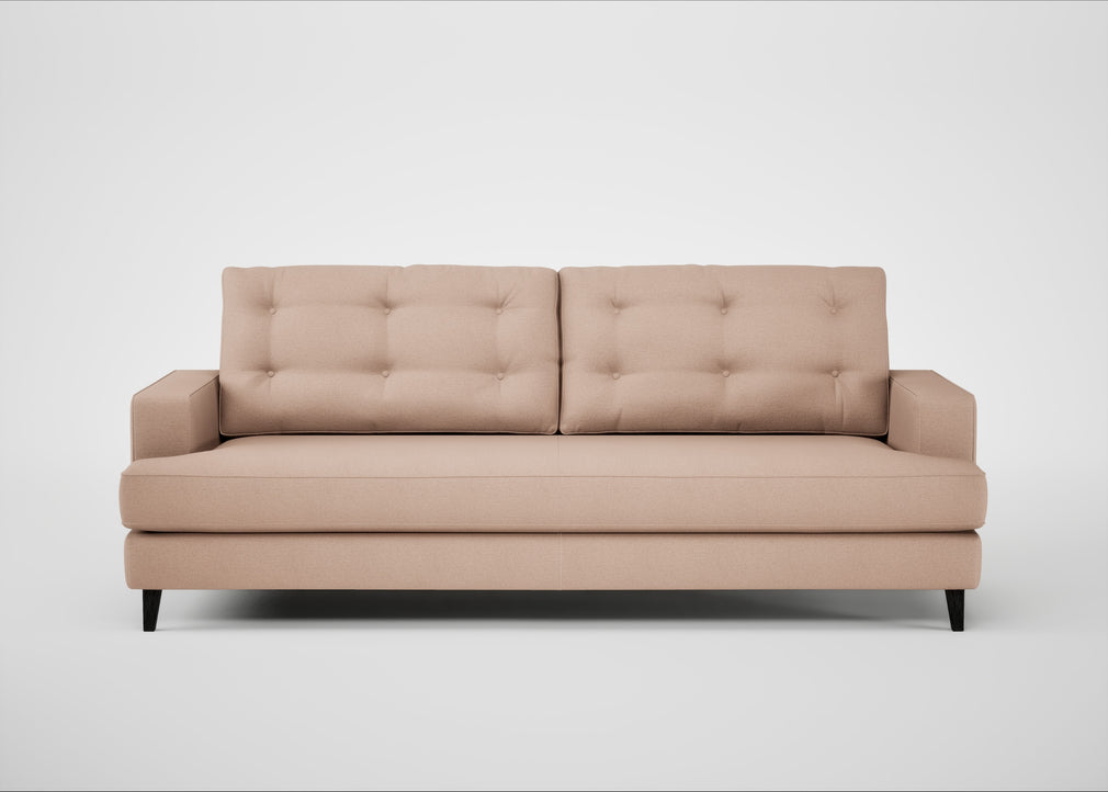 Mistral 4 Seater Sofa Capelo Linen-Cotton Rosedale / Black