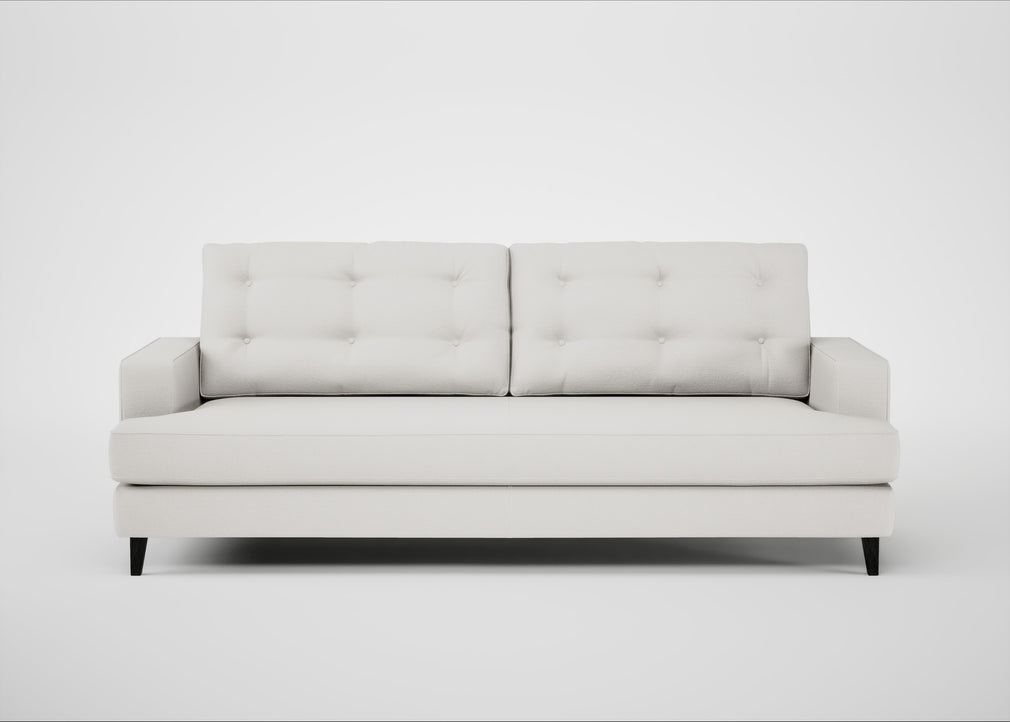 Mistral 4 Seater Sofa Capelo Linen-Cotton Sea Salt / Black