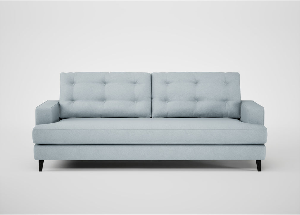 Mistral 4 Seater Sofa Capelo Linen-Cotton Sea Shanty / Black