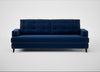 Mistral 4 Seater Sofa Cotton Velvet Midnight / Black