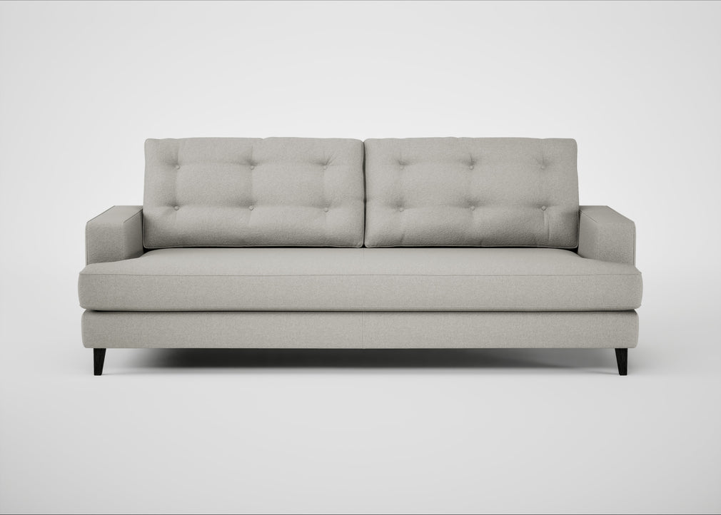Mistral 4 Seater Sofa Melton Wool Limestone / Black