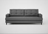 Mistral 4 Seater Sofa Melton Wool Shale / Black