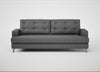 Mistral 4 Seater Sofa Melton Wool Shale / Natural