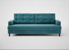Mistral 4 Seater Sofa Smart Luxe Velvet Airforce Blue / Black