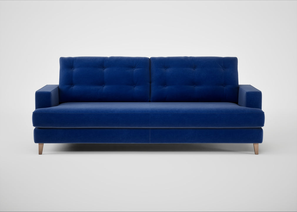 Mistral 4 Seater Sofa Smart Luxe Velvet Azure / Natural