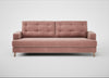 Mistral 4 Seater Sofa Smart Luxe Velvet Dusky Pink / Natural