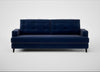 Mistral 4 Seater Sofa Smart Luxe Velvet Midnight / Black