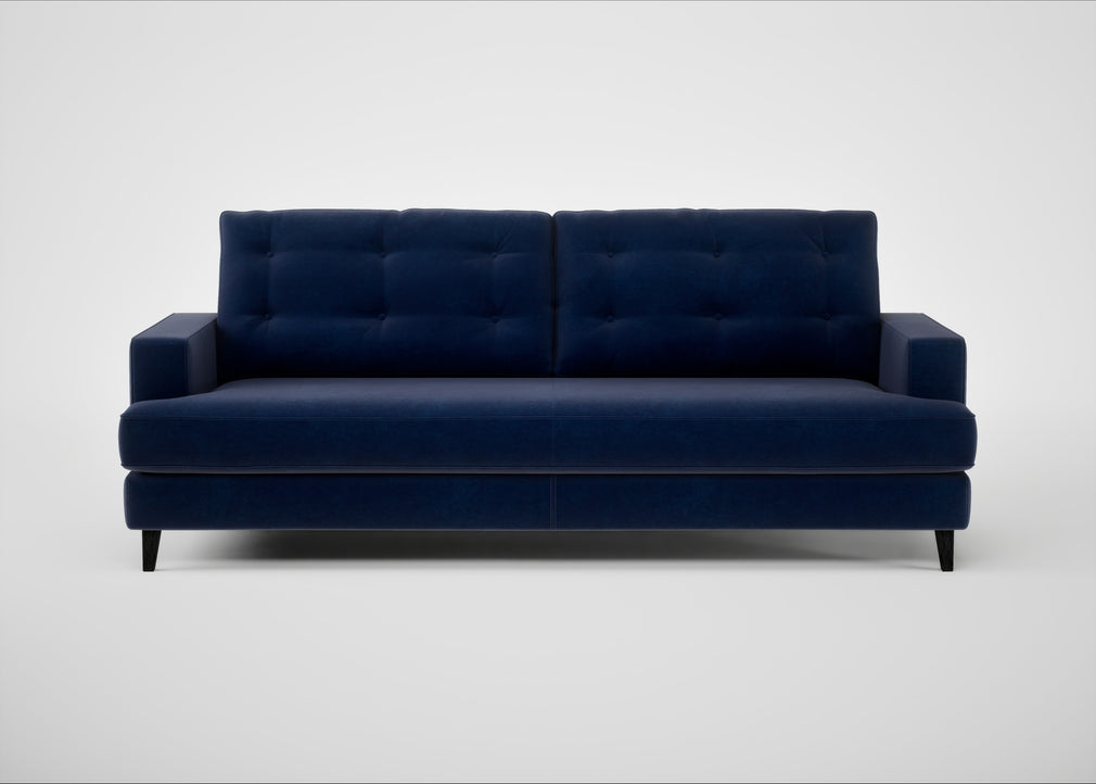 Mistral 4 Seater Sofa Smart Luxe Velvet Midnight / Black