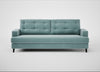 Mistral 4 Seater Sofa Smart Luxe Velvet Mineral Blue / Black