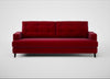Mistral 4 Seater Sofa Smart Luxe Velvet Mulberry / Black