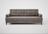 Mistral 4 Seater Sofa Smart Luxe Velvet Mushroom / Black