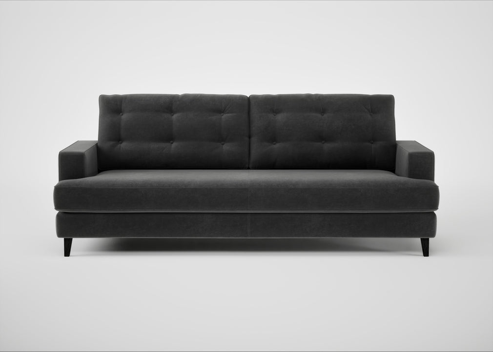 Mistral 4 Seater Sofa Smart Luxe Velvet Nickel / Black