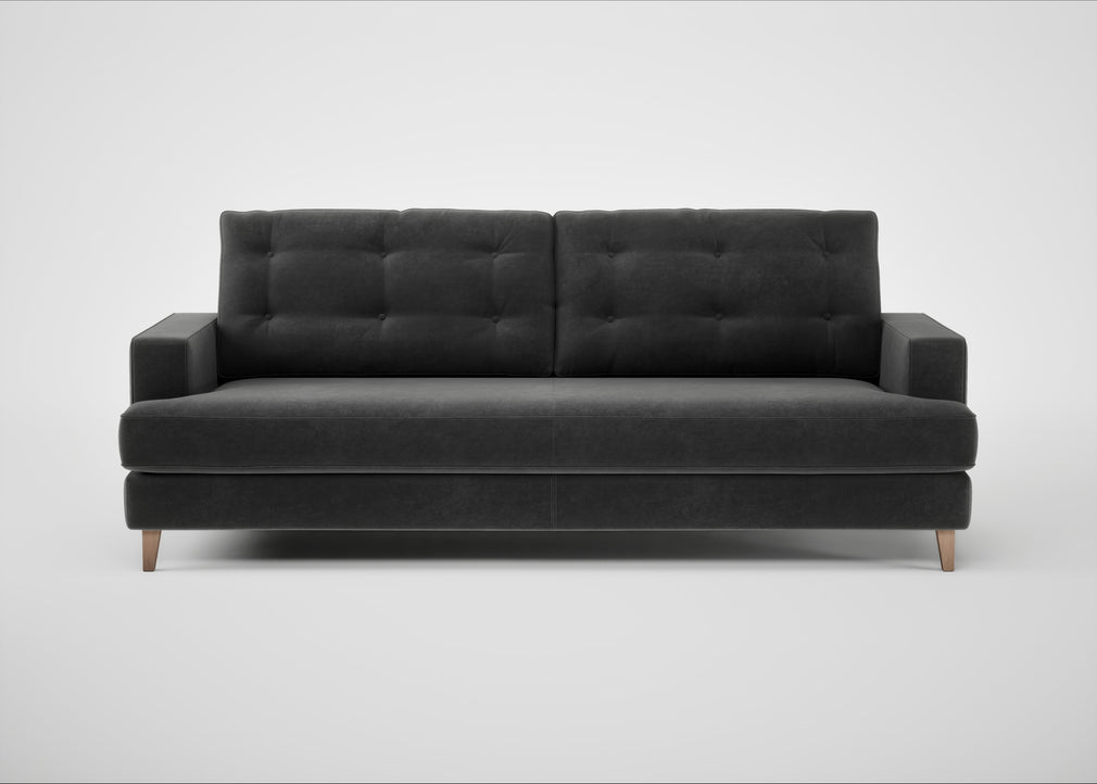 Mistral 4 Seater Sofa Smart Luxe Velvet Nickel / Natural