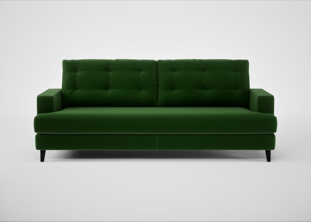 Mistral 4 Seater Sofa Smart Velvet Forest / Black