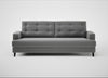 Mistral 4 Seater Sofa Smart Velvet Mercury / Black