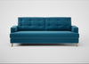 Mistral 4 Seater Sofa Smart Velvet Ocean Blue / Natural