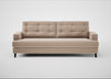 Mistral 4 Seater Sofa Smart Velvet Pebble / Black