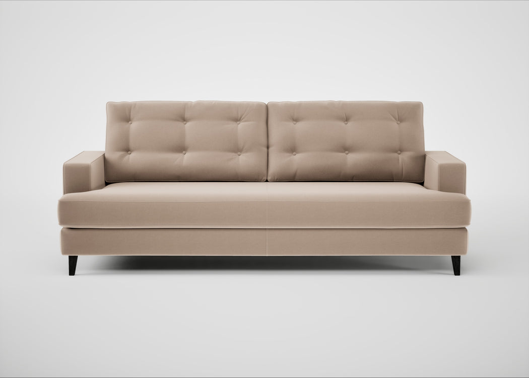 Mistral 4 Seater Sofa Smart Velvet Pebble / Black