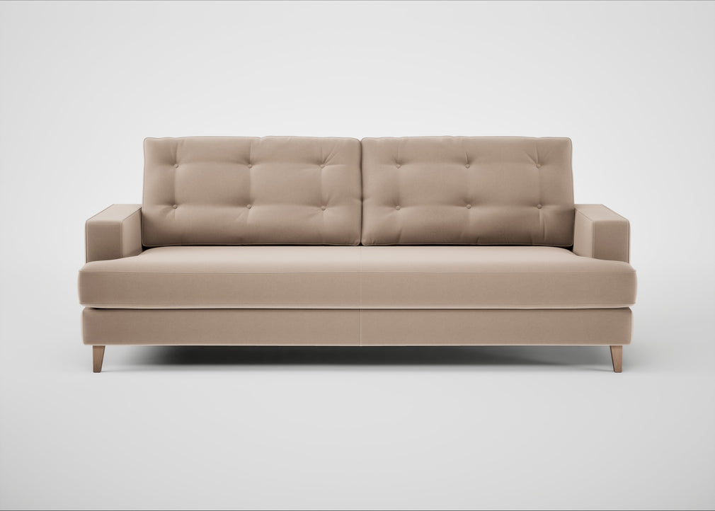 Mistral 4 Seater Sofa Smart Velvet Pebble / Natural