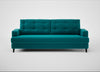 Mistral 4 Seater Sofa Smart Velvet Petrol / Black