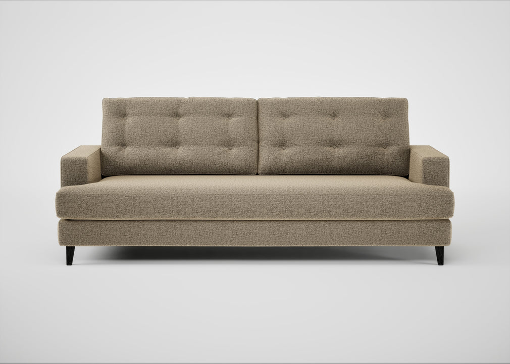 Mistral 4 Seater Sofa Boucle Velvet Rocky / Black